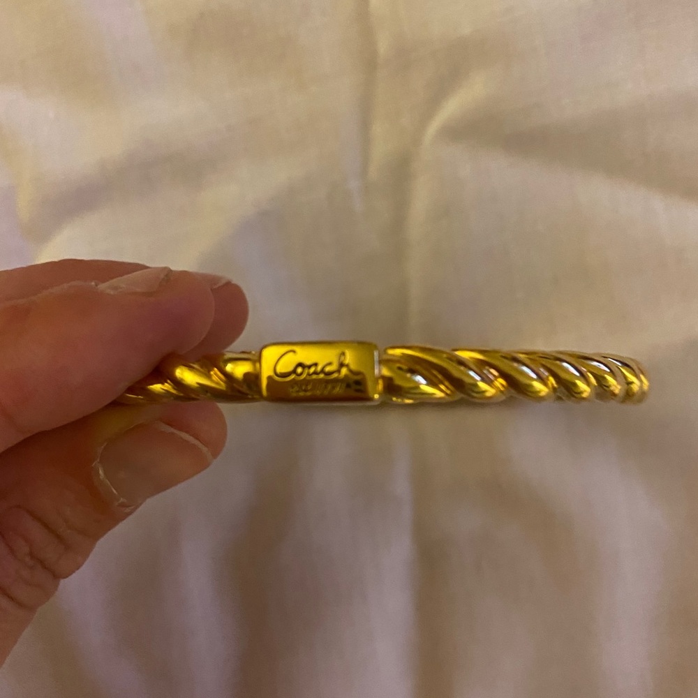 Coach Gold Bangle - Picture 1 of 3